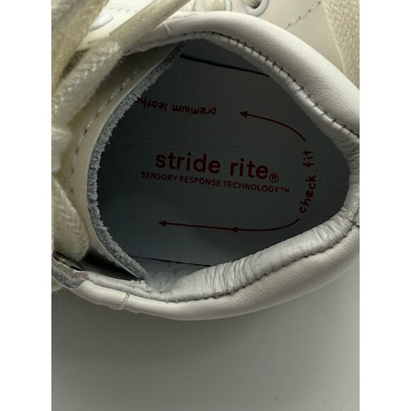 Stride Rite Elliot White Leather Walker Bootie Shoe BB35749 Toddler Size 4M (15) - Picture 2 of 8